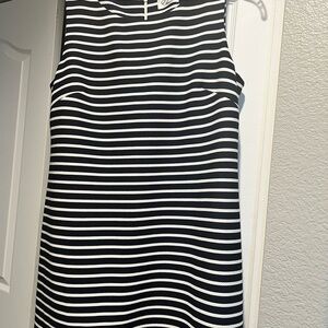 Black and White Striped dress